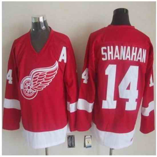 Detroit Red Wings #14 Brendan Shanahan Red CCM Throwback Stitched NHL jersey